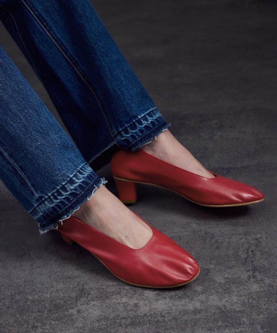 MARTINIANO（マルティニアーノ）high glove レザーパンプス