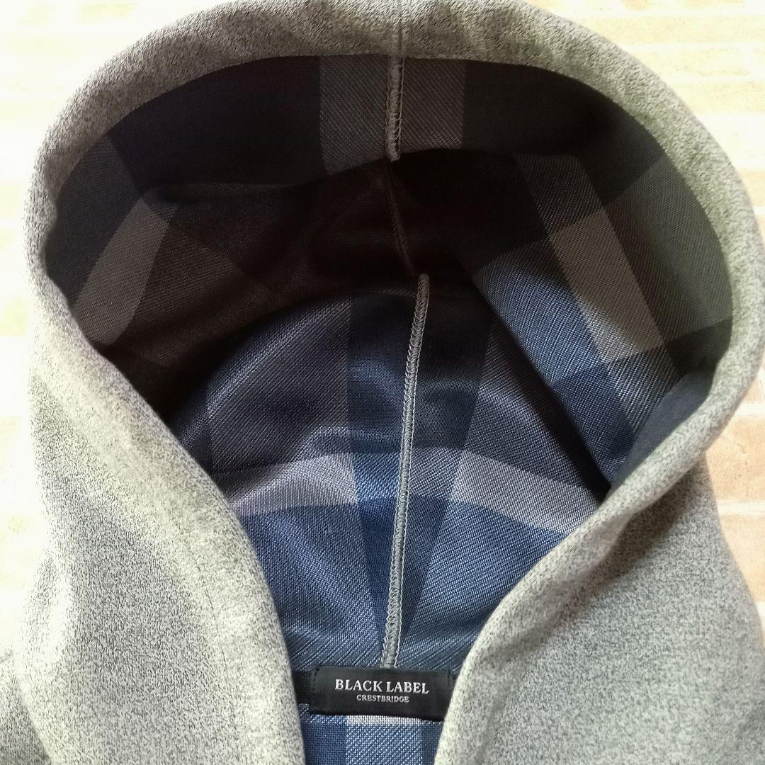 【未使用】ブラックレーベルクレストブリッジ　ジップアップパーカー　チェック　Ｌ