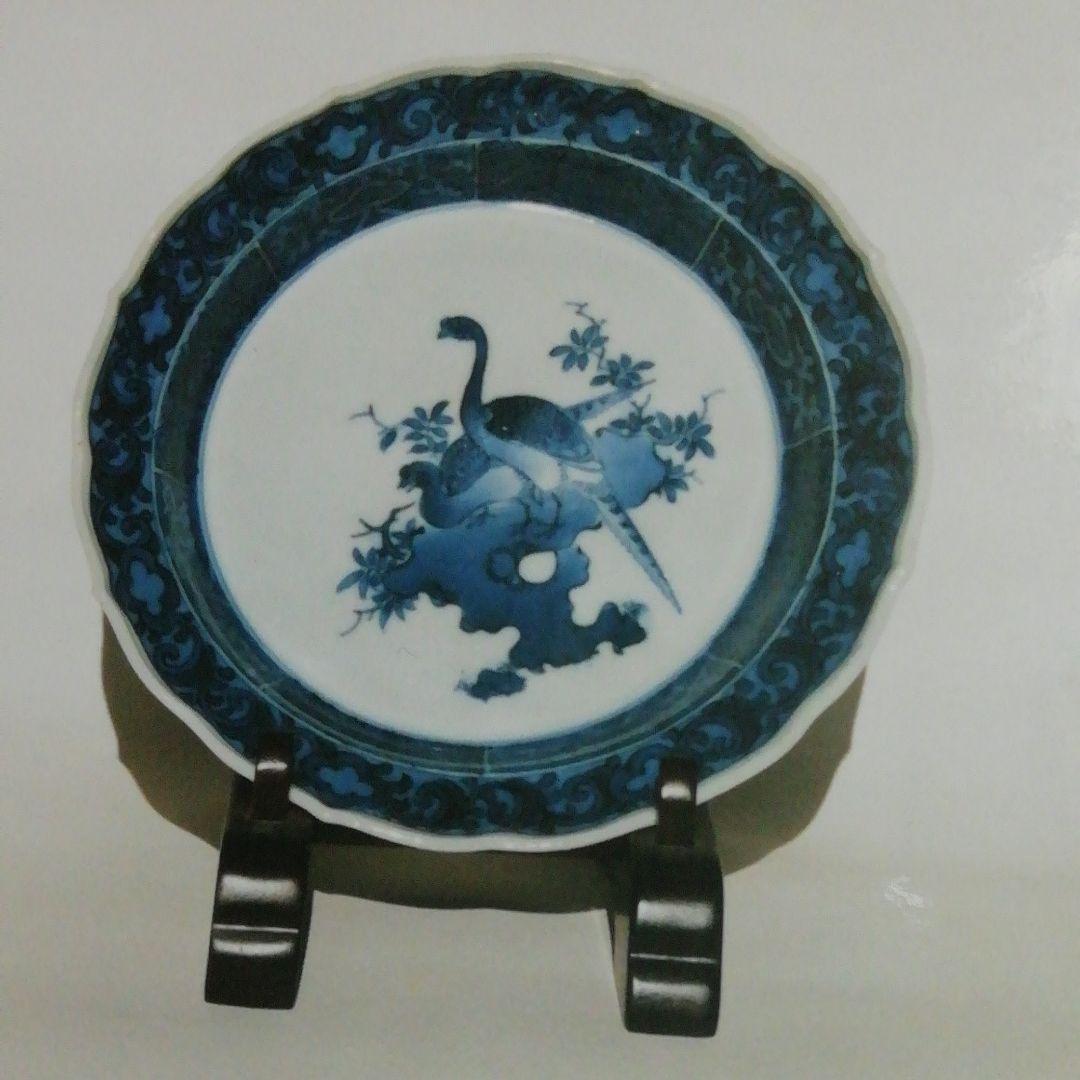 古伊万里　藍柿右衛門皿