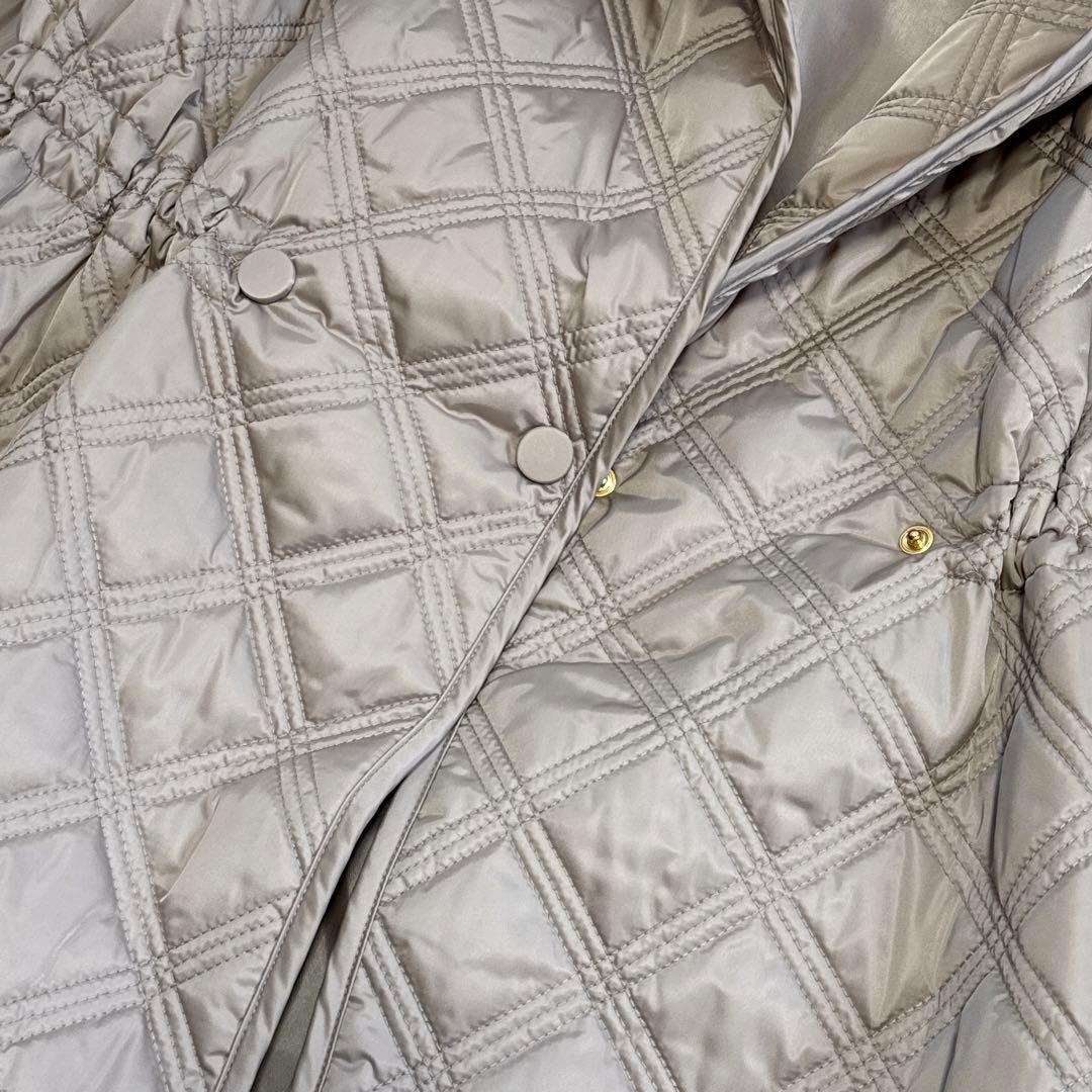 24AW アナイ ANAYI キルティングフードコート 36 ベージュ系