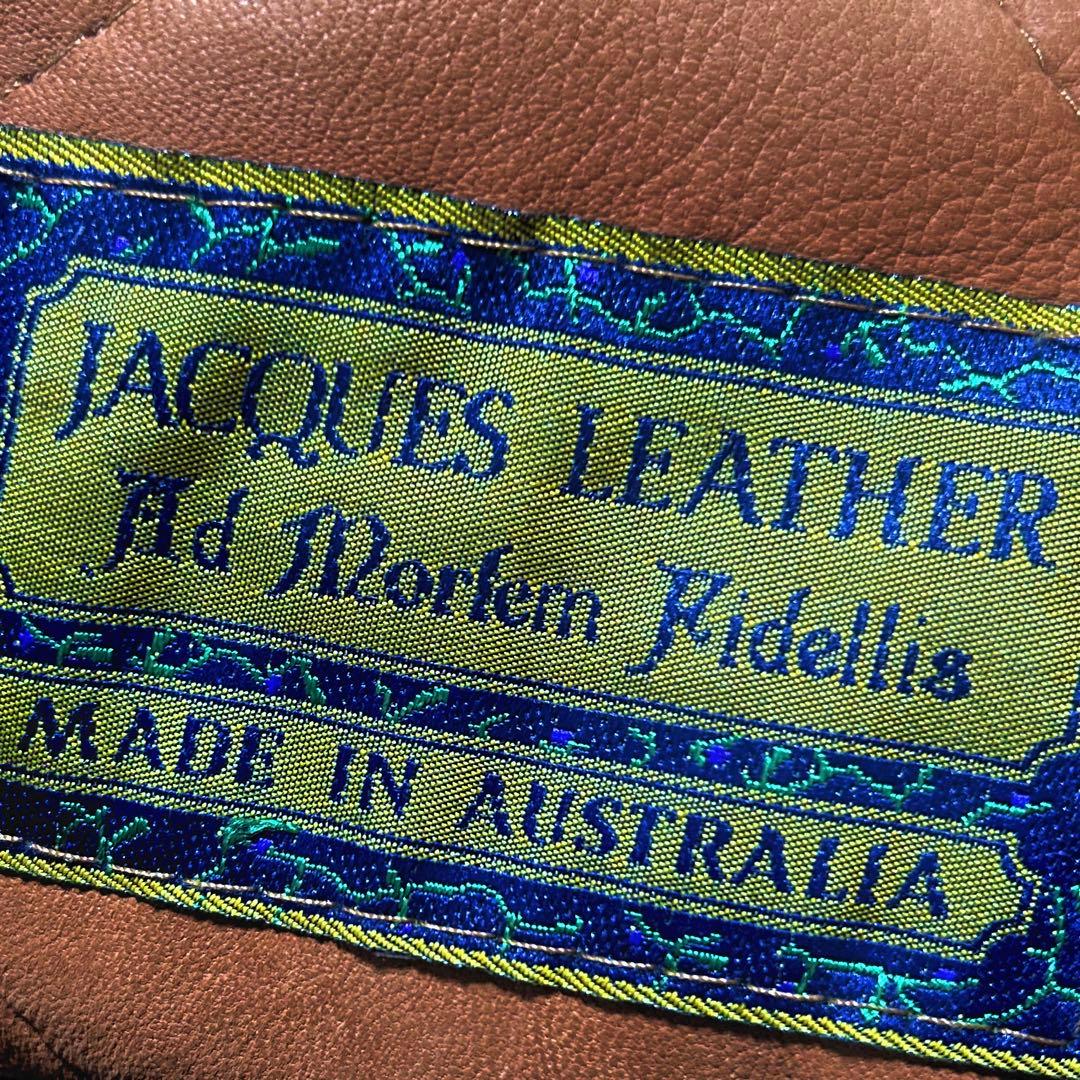 90s オーストラリア製 ベロア レザー ボンバージャケット ボックスシルエット