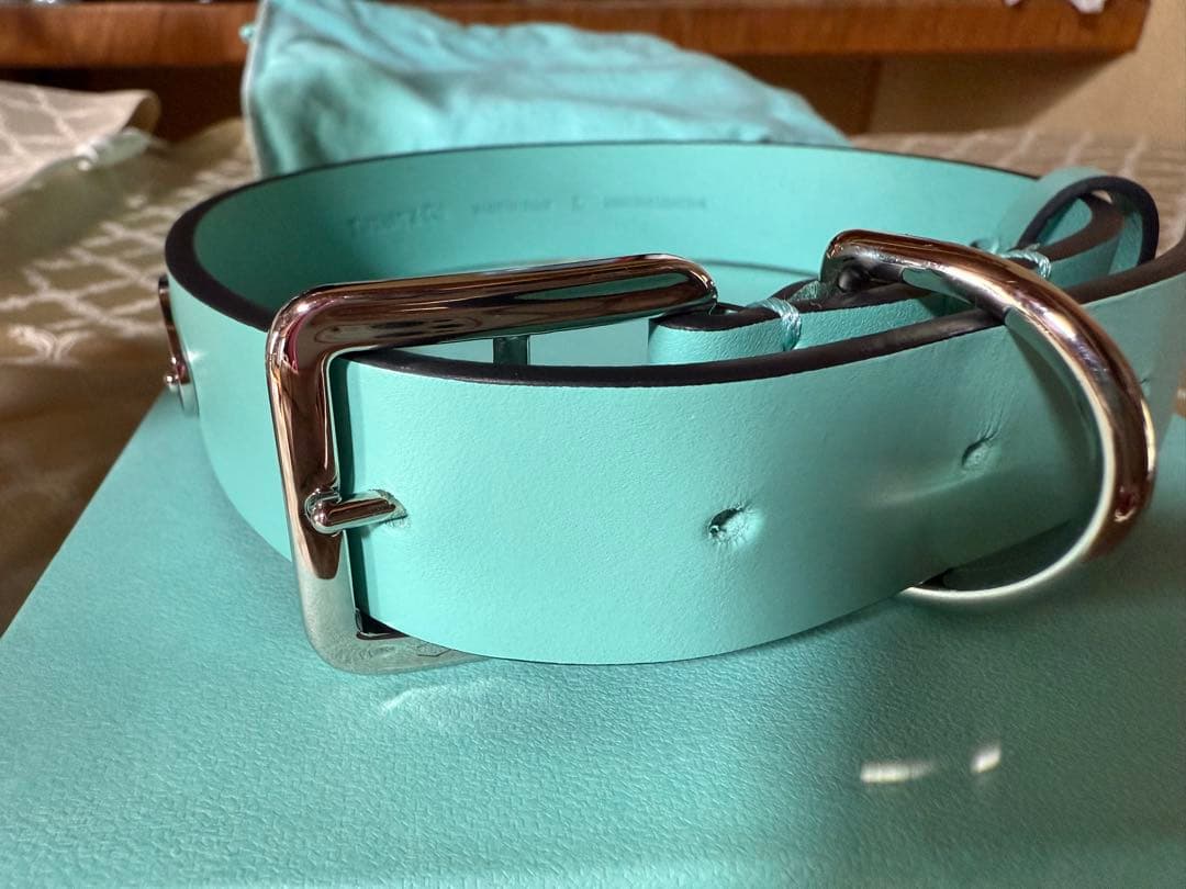 Tiffany & Co. ティファニーブルー レザー首輪