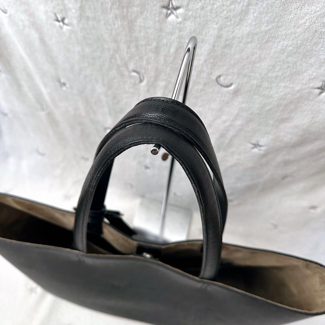 ペッレモルビダ　トートバッグ　ブラック　レザー　大容量　CSMB064