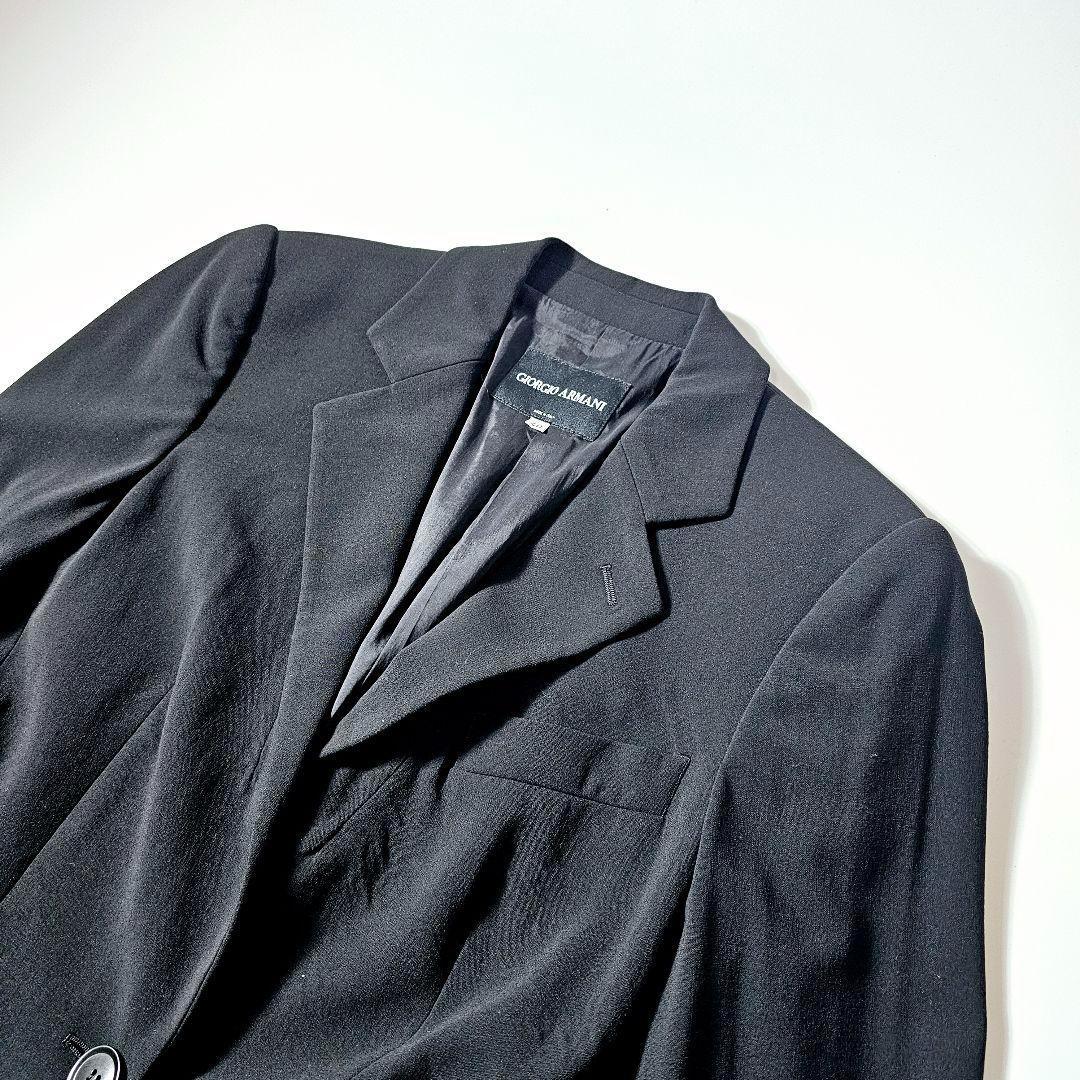 【極美品】ジョルジオアルマーニ　スーツ　セットアップ　シングル　無地