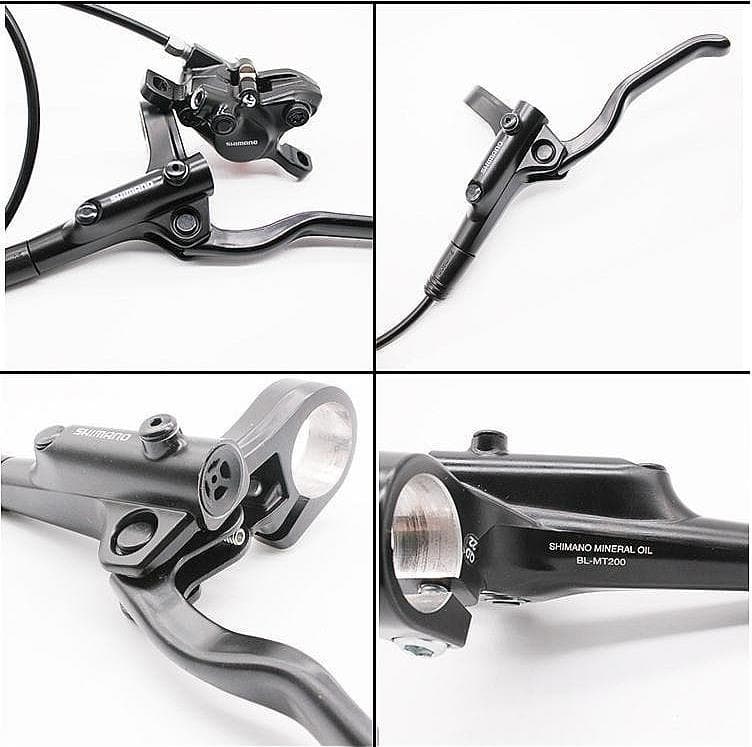 シマノMT200油圧ブレーキ+SRAM160mmローター２枚