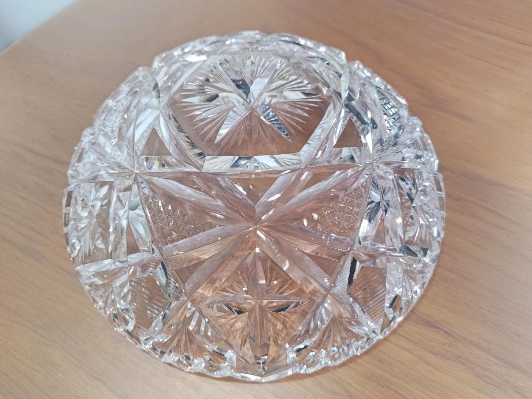 クリスタルガラス 切子ボウル 23cm