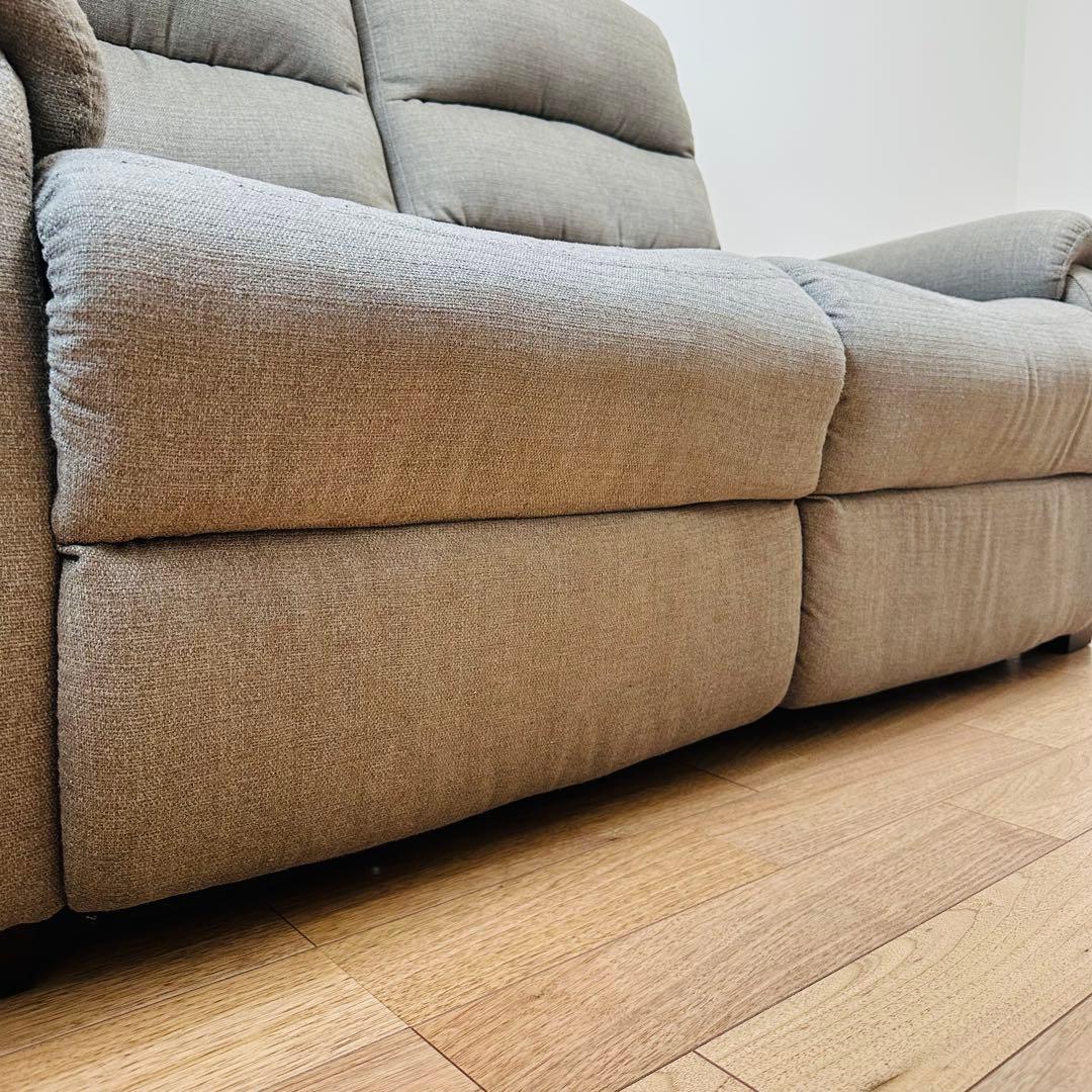 【送料込み】ニトリ 電動リクライニングソファ nビリーバ 2人掛け ベージュ