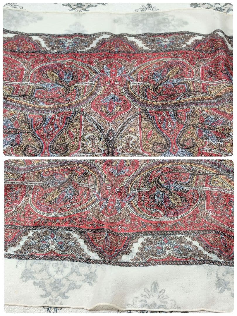 Yves Saint Laurent　スカーフ　125　シルクシフォン　タグ無し