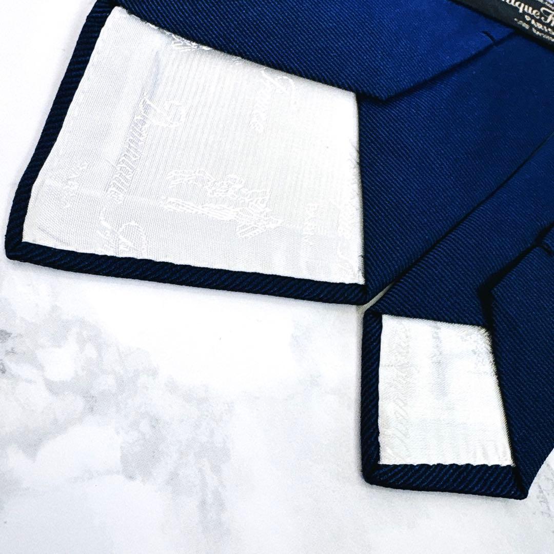 ✨希少デザイン✨ドミニクフランス　大剣に紋章の刺繍　最高級ライン　ネクタイ