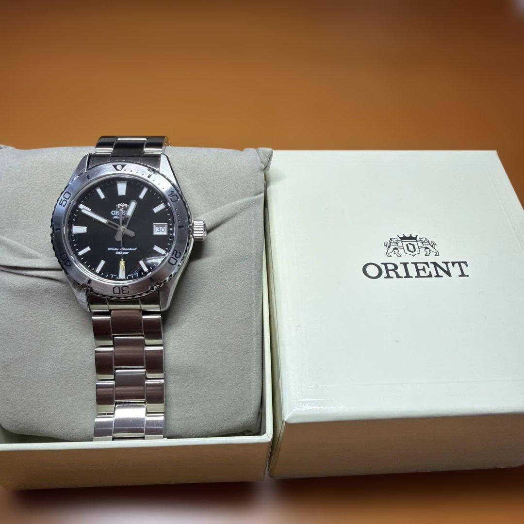 ORIENT ブラックダイアル 時計