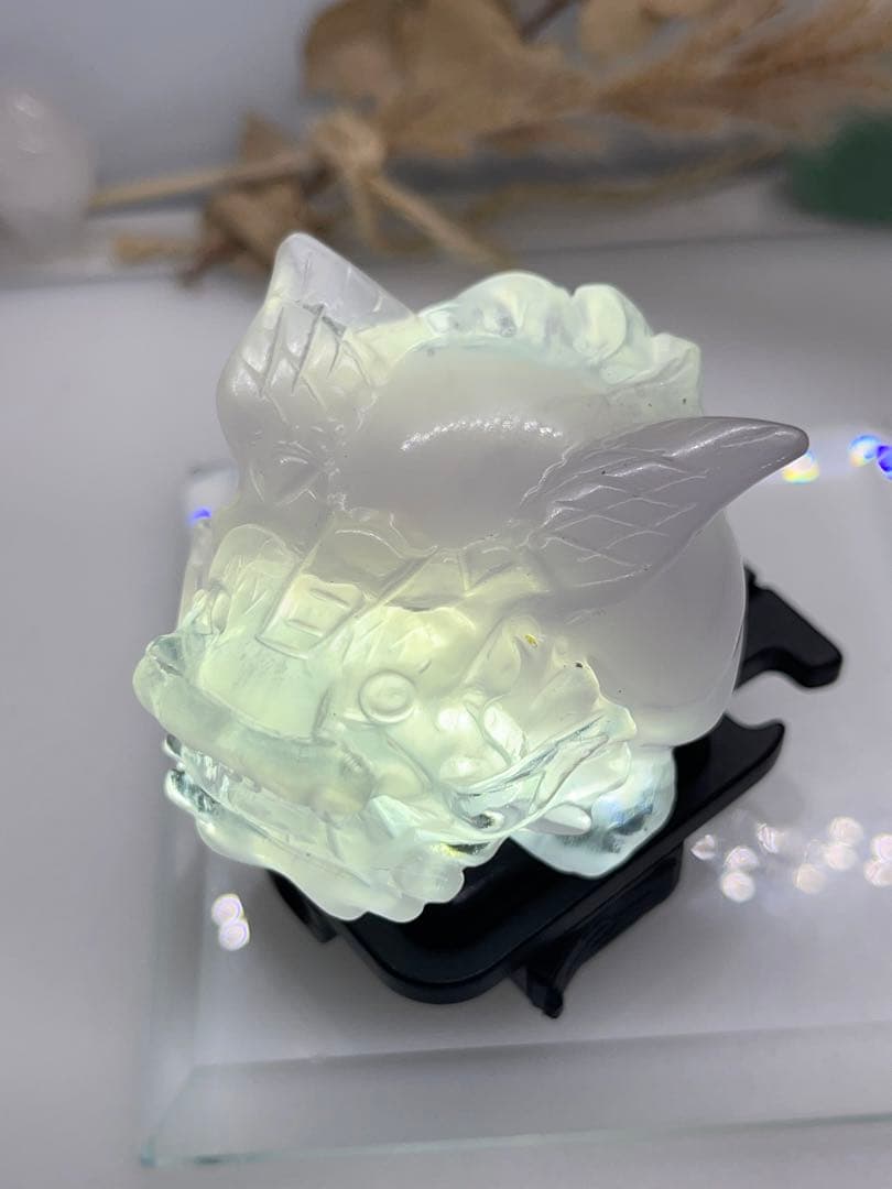 ポンポン様9【1965】スケスケ羽根龍亀 フローライト