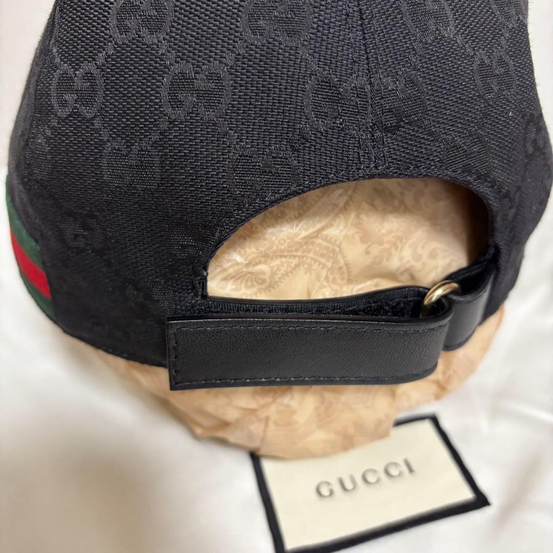 B*y様 新品 グッチ ウェブ ストライプ付き GGキャンバス ベースボールキャ