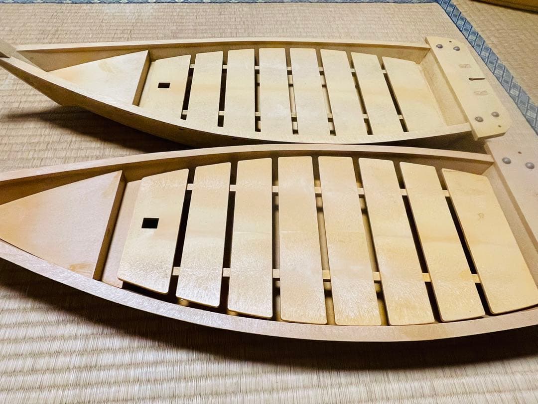 舟盛　舟盛り　刺身盛り付け　和食　料亭　宴会　2点セット