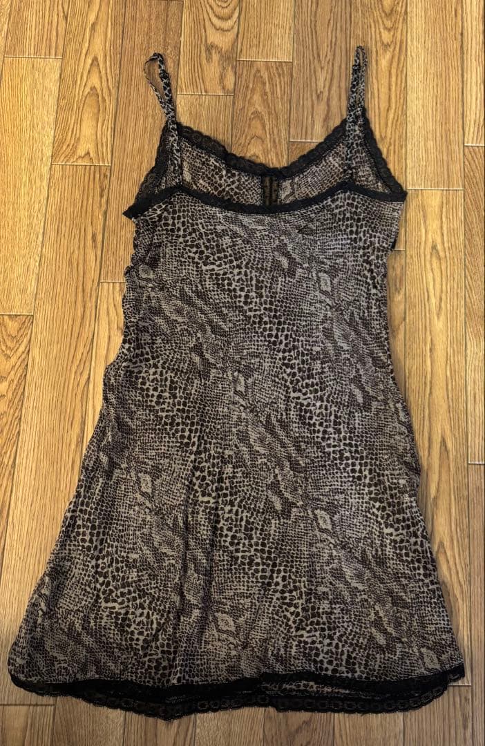 新品☆2点☆ワンピース☆ベッツィジョンソン☆NY☆パイソン柄×レース☆S☆素敵☆