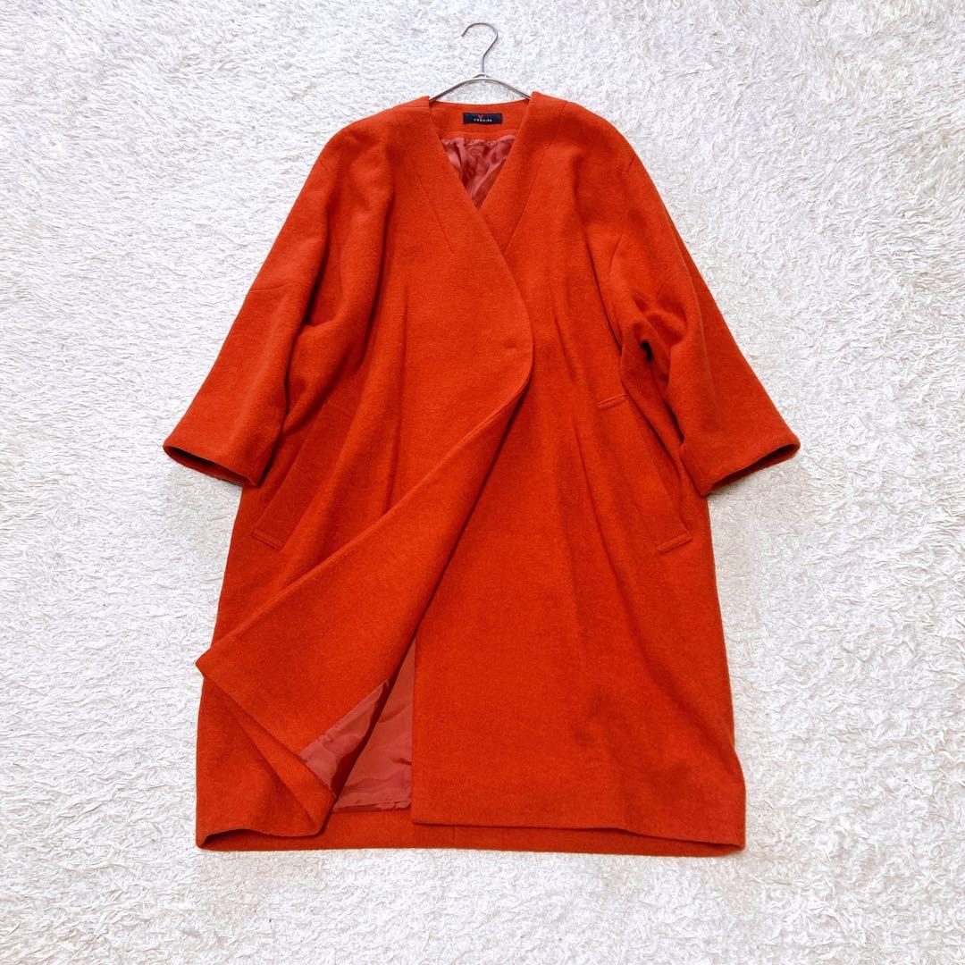 現行美品L'EQUIPE/レキップ　圧縮ブークレノーカラーコート　38size