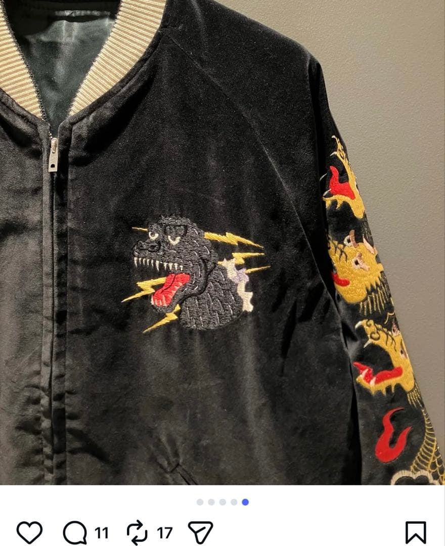 ジャケット・アウター BEAMS JAPAN x TAILOR TOYO Godzilla