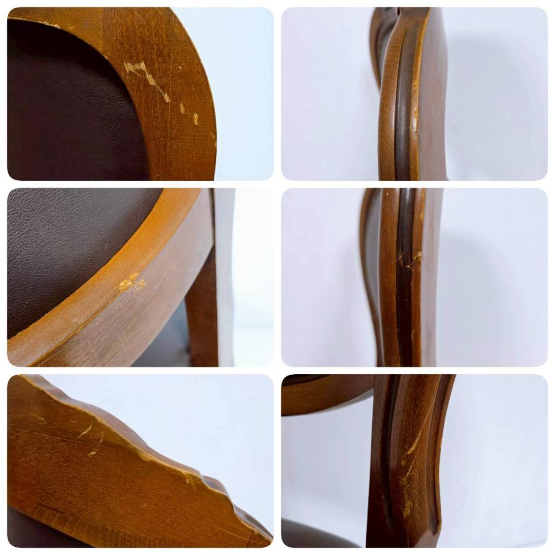 【美品】アンティーク 猫脚 ロココ調ダイニングチェア イタリア製