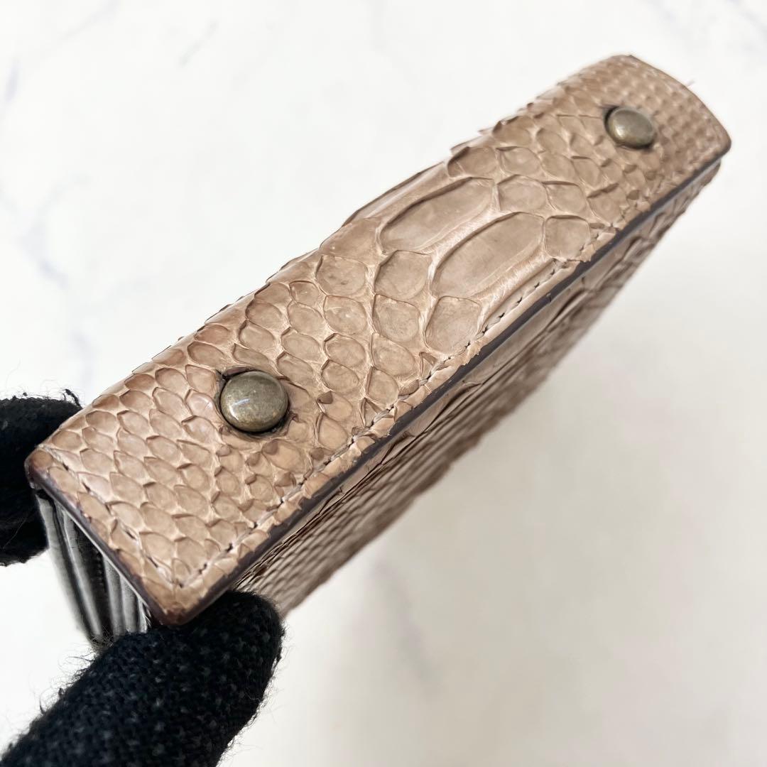 エムピウ　パイソン・ミッレフォリエ　財布　折財布