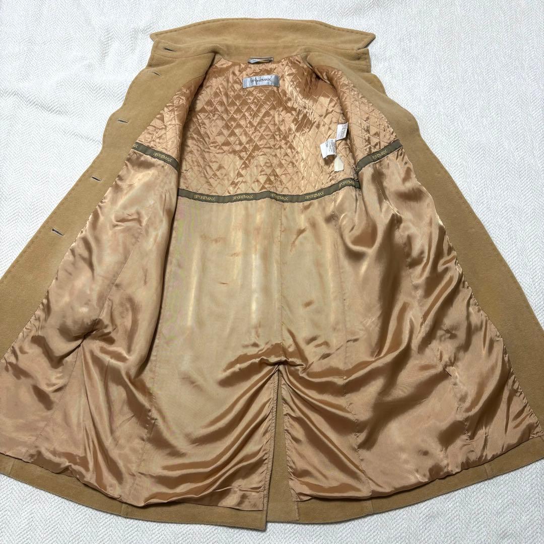 SPORTMAX MAX MARA ウール カシミヤ チェスターコート キャメル