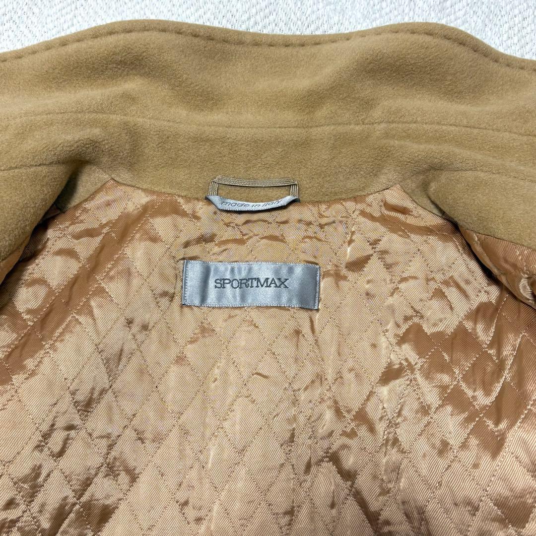 SPORTMAX MAX MARA ウール カシミヤ チェスターコート キャメル