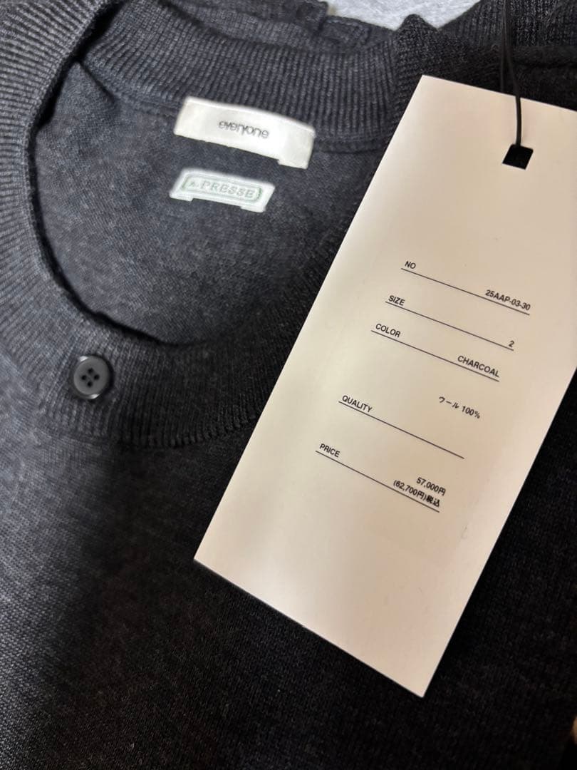 トップス everyone A.PRESSE Wool Knit CrewNeck