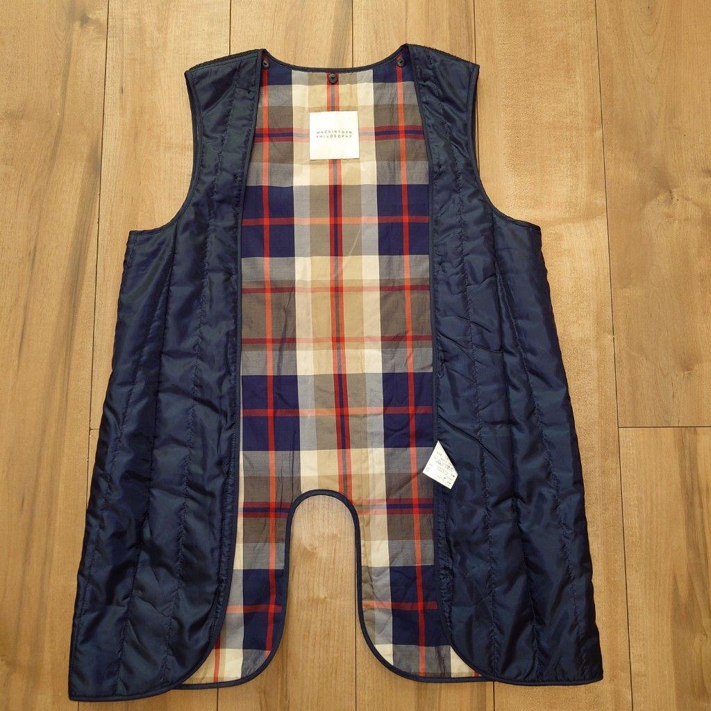 マッキントッシュフィロソフィー　ステンカラーコート　中綿　ライナー　フード　36