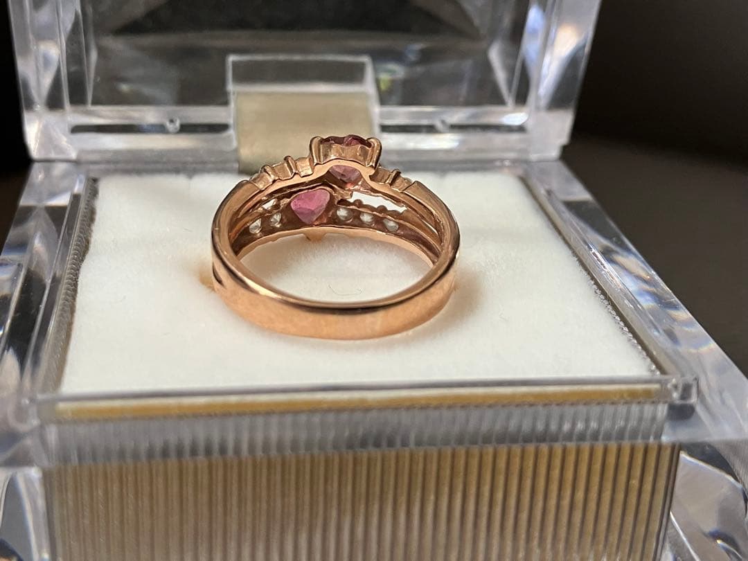 K10 ピンクトルマリン ピンキーリング 4号