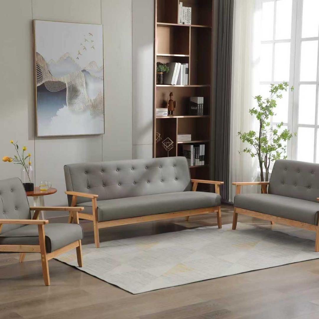 【新品】2人掛けソファ ダークブラウンPVCレザー 高級感