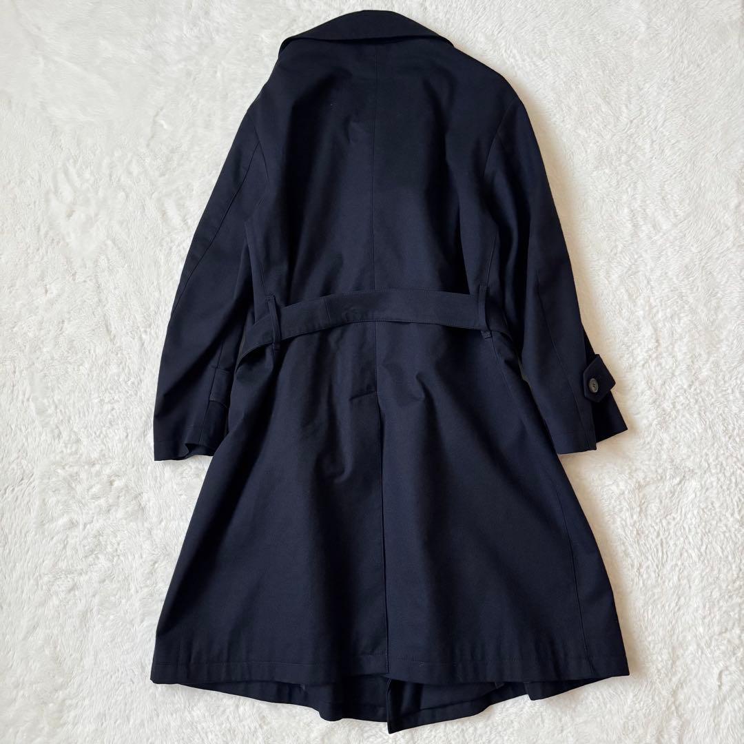 美品　MACKINTOSH ロロピアーナ 最高級ウール トレンチコート 紺　40