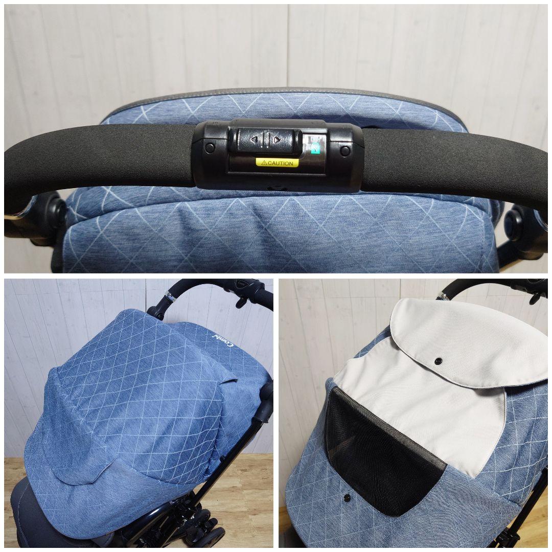 ✩美品✩ Combi クロスゴー 4キャス エッグショック ベビーカー ブルー