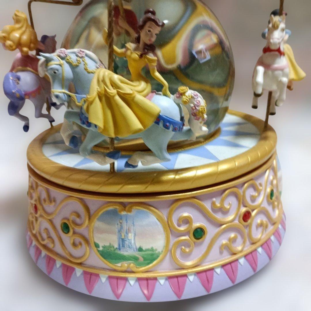 レア　ディズニープリンセス　オルゴール　スノードーム　メリーゴーランド　アリエル