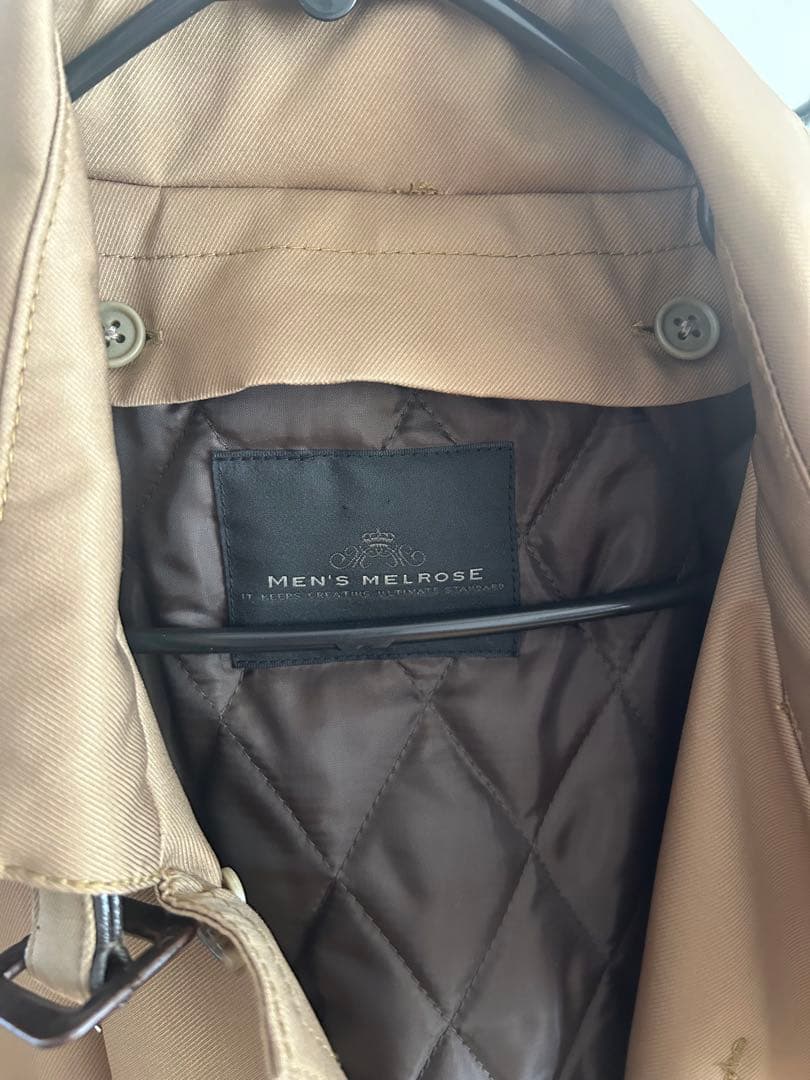 MEN'S MELROSE ベージュ トレンチコート