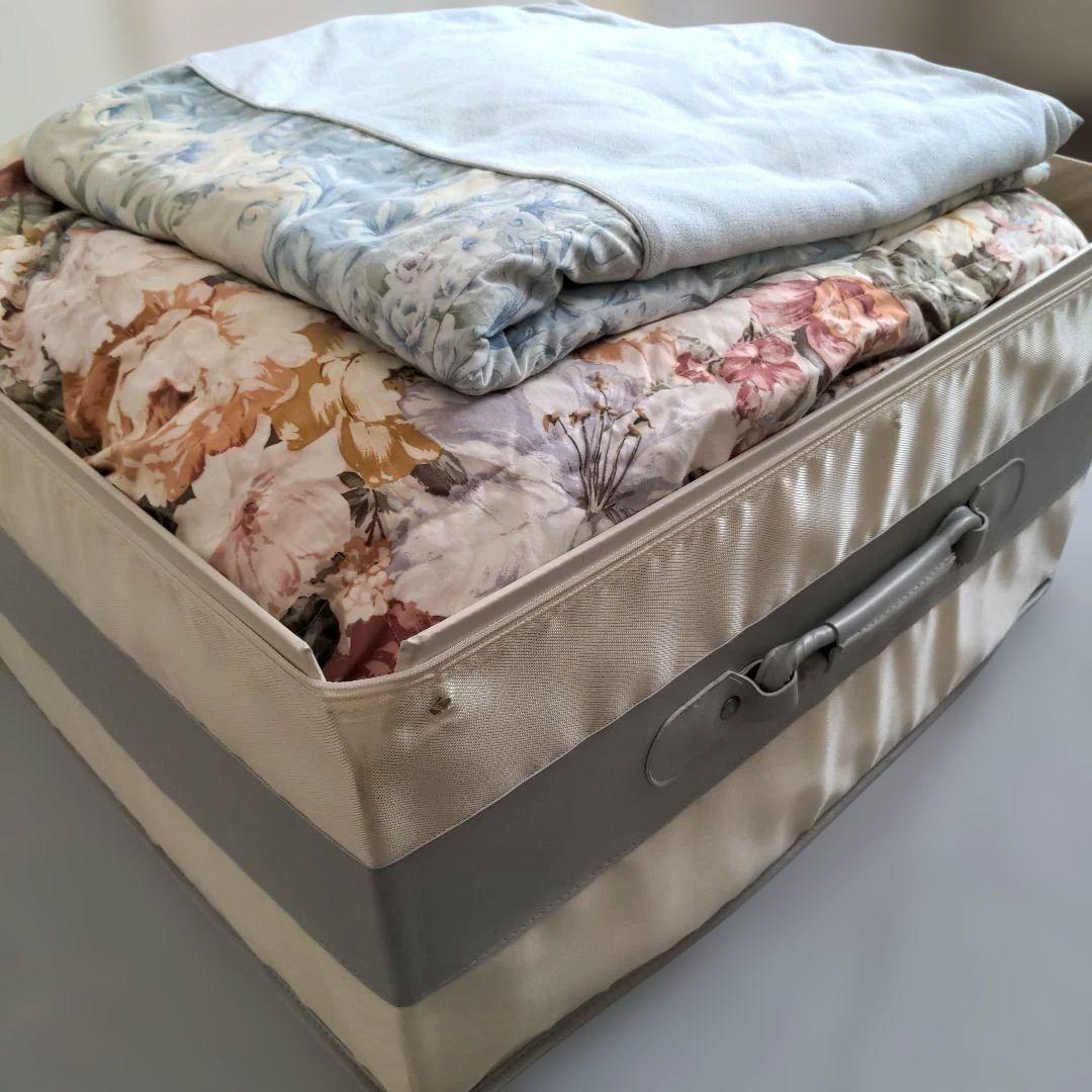 ダブル羽毛掛ふとん(ハンガリアングース2.0㎏)　ダウン95％　ケース　カバー付