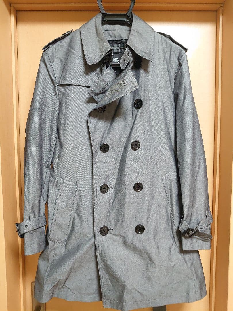 美品 バーバリーブラックレーベル トレンチコート　ライナー付き コットン M