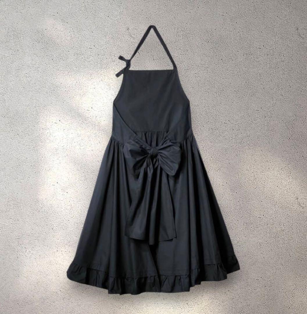DEAN＆DELUCA×BEAMS COUTURE ギャザーのエプロンドレス