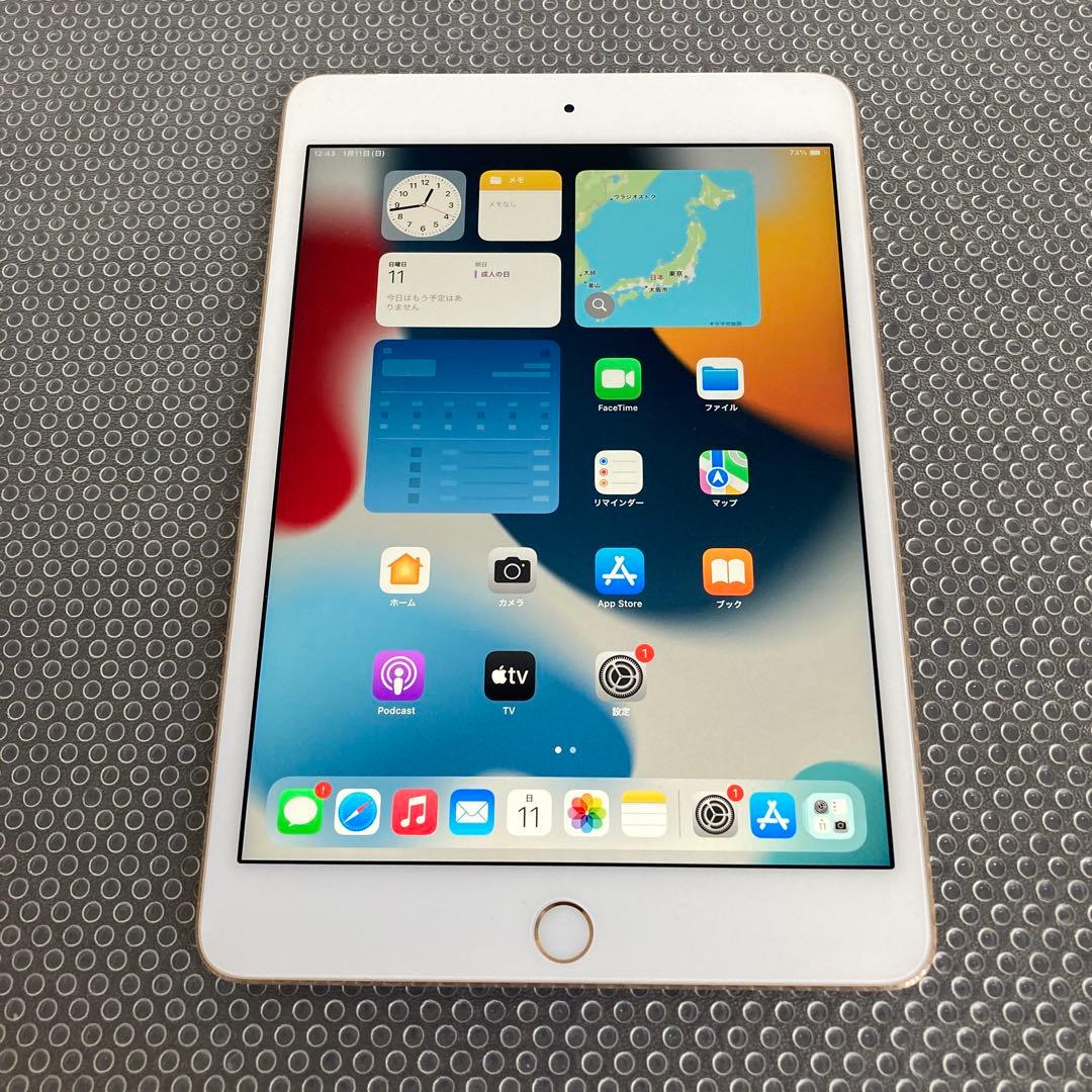 3881極美品新品級☆電池ほぼ新品☆iPad mini4 32GB SIMフリー
