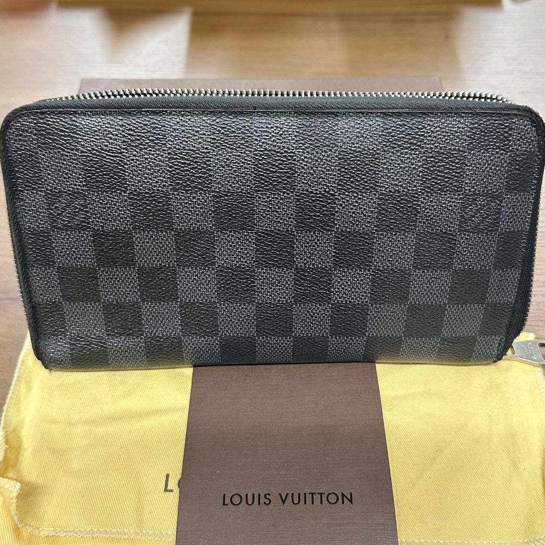 ルイヴィトン　ダミエ　グラフィット　長財布　ジッピーウォレット　オーガナイザー