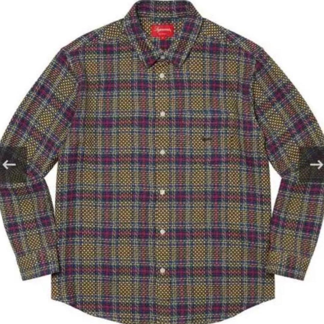 Supreme Basket Weave Plaid シャツ 23ss Sサイズ