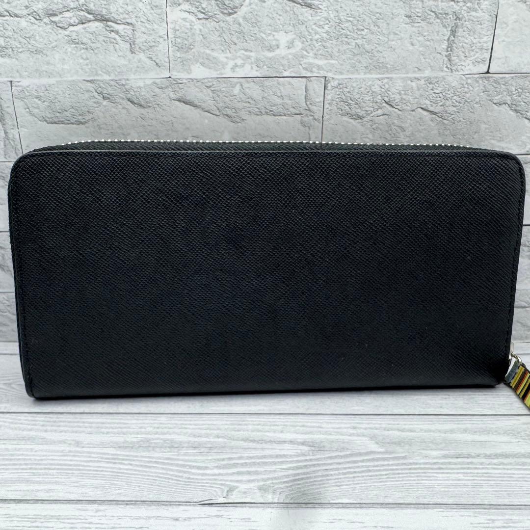 【極美品】ポールスミス レザー ラウンドファスナー　長財布 　ブラック