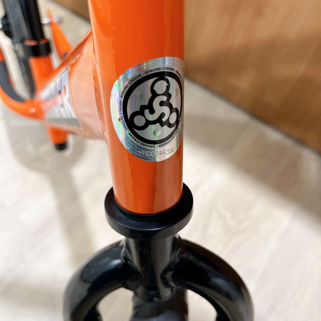 美品　ストライダー STRIDER スポーツモデル 12インチ オレンジ