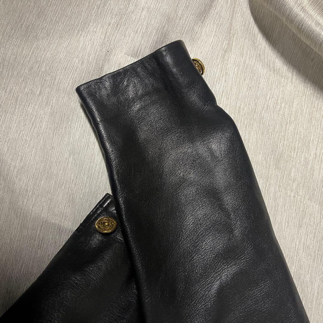 ロエベ レザージャケット リピートアナグラム ラムレザー