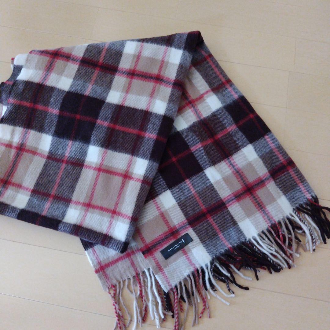 マッキントッシュロンドン　大判ストール　カシミヤ　肉厚　美品