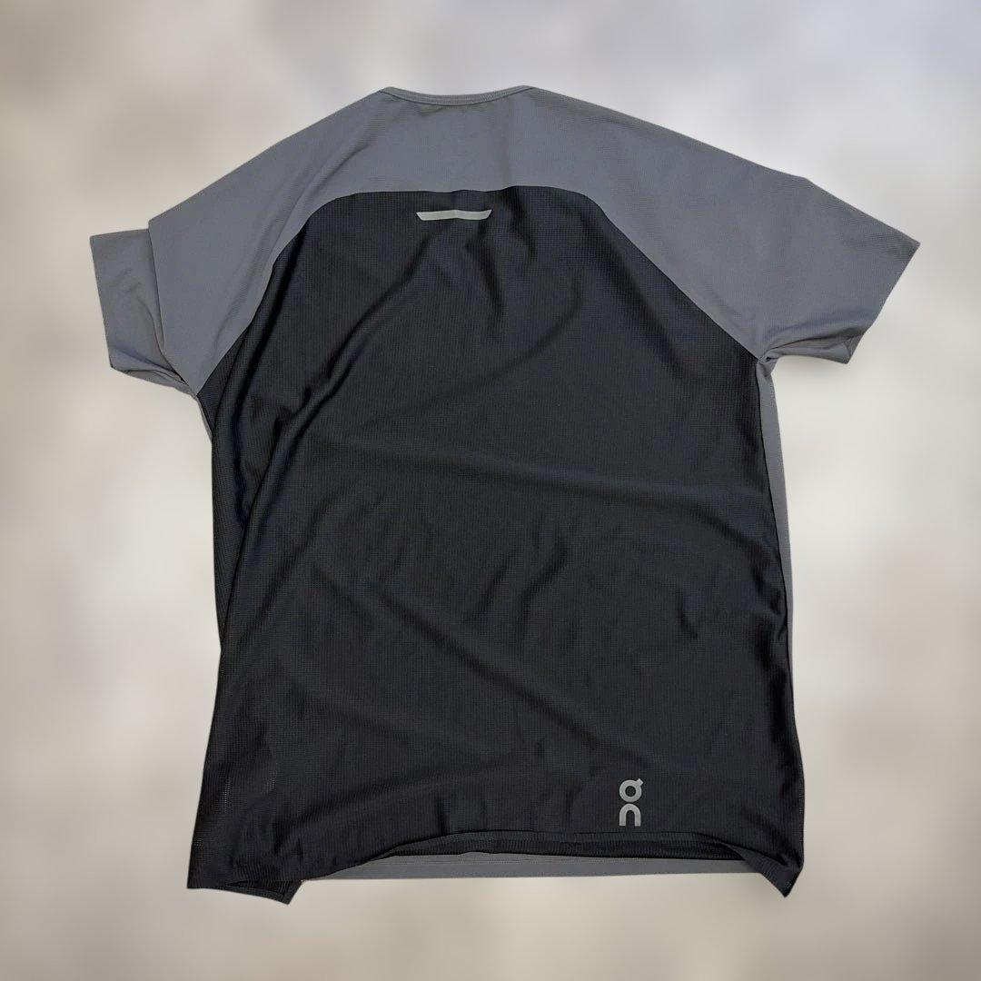 ON Running DRYTEC 半袖トップス グレー/ブラック