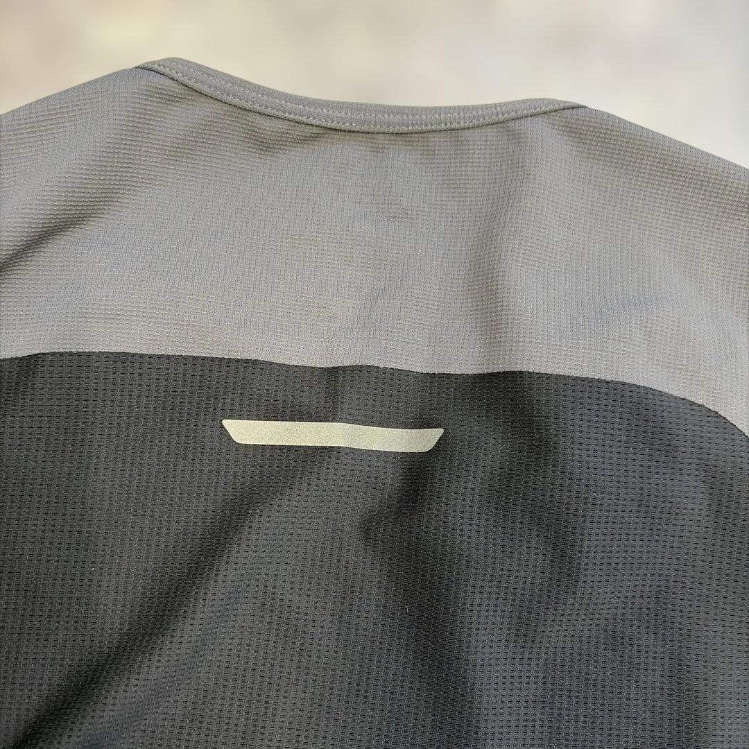 ON Running DRYTEC 半袖トップス グレー/ブラック