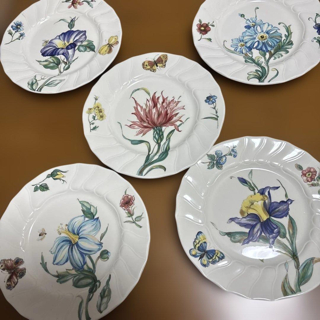 VILLEROY & BOCH 花のプレート5枚