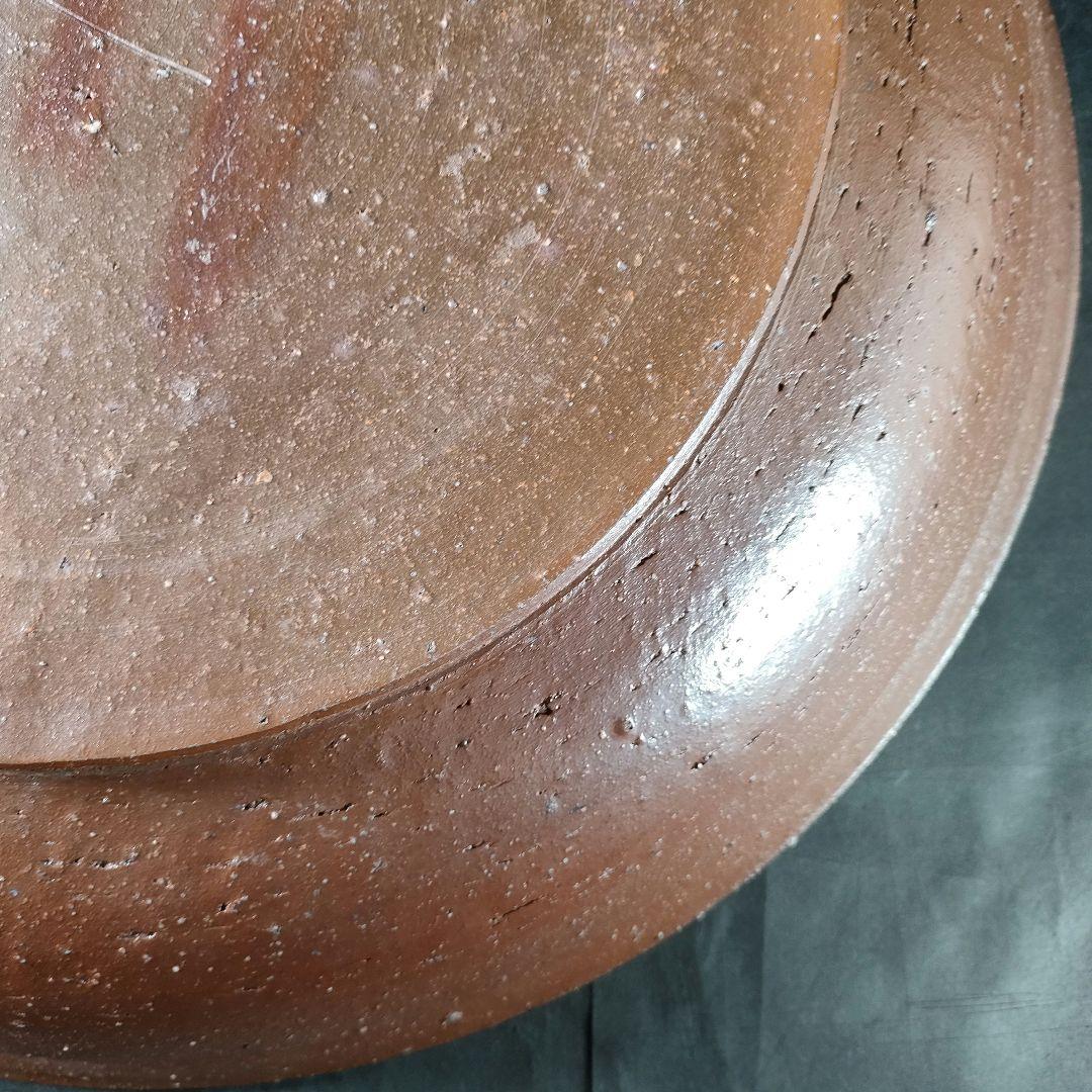 C13-4/備前焼/久郷剛司/備前大皿/共箱/床飾/懐石料理/懐石道具