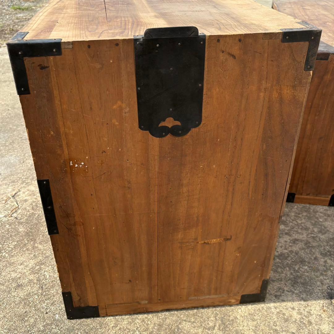 和箪笥　3段重ね　タンス　アンティーク　レトロ　古民家　家具