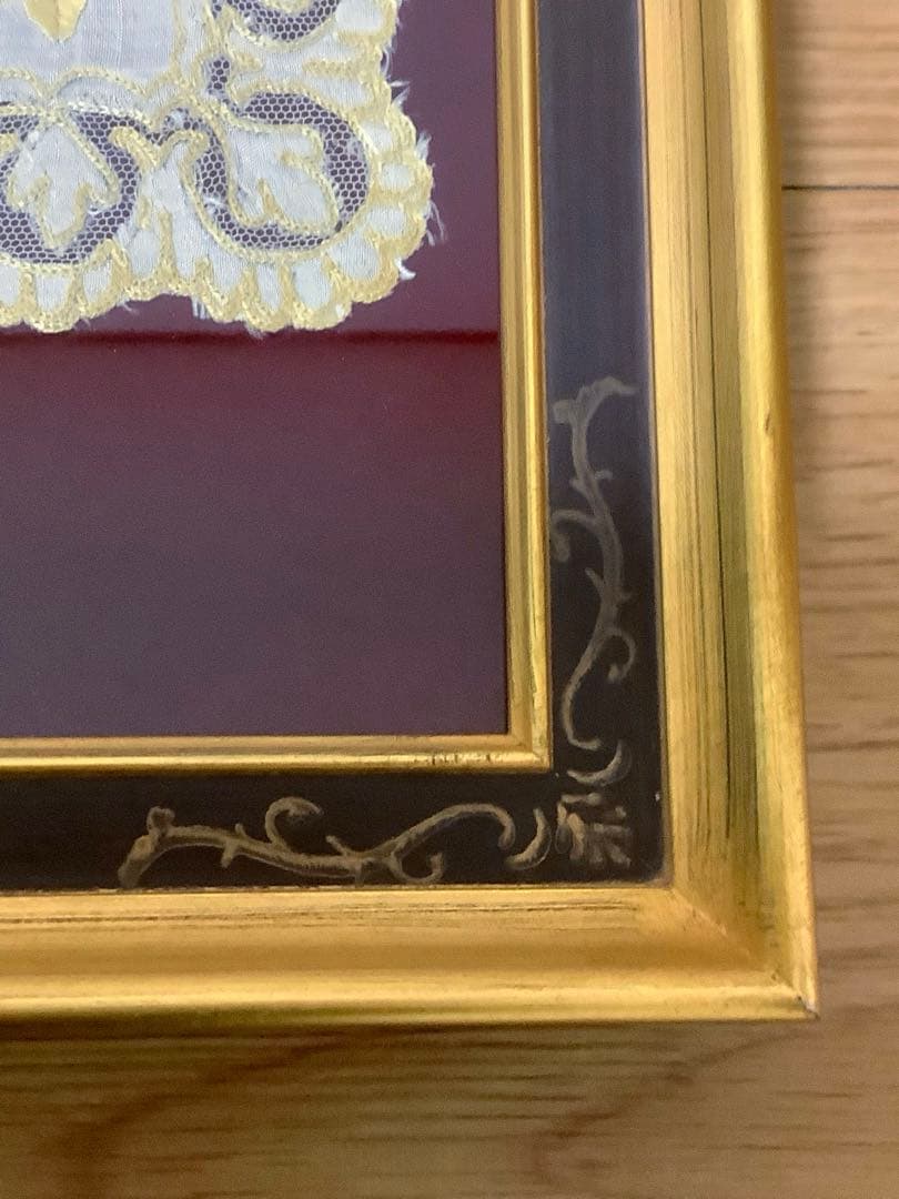 アンティークレース、額入り