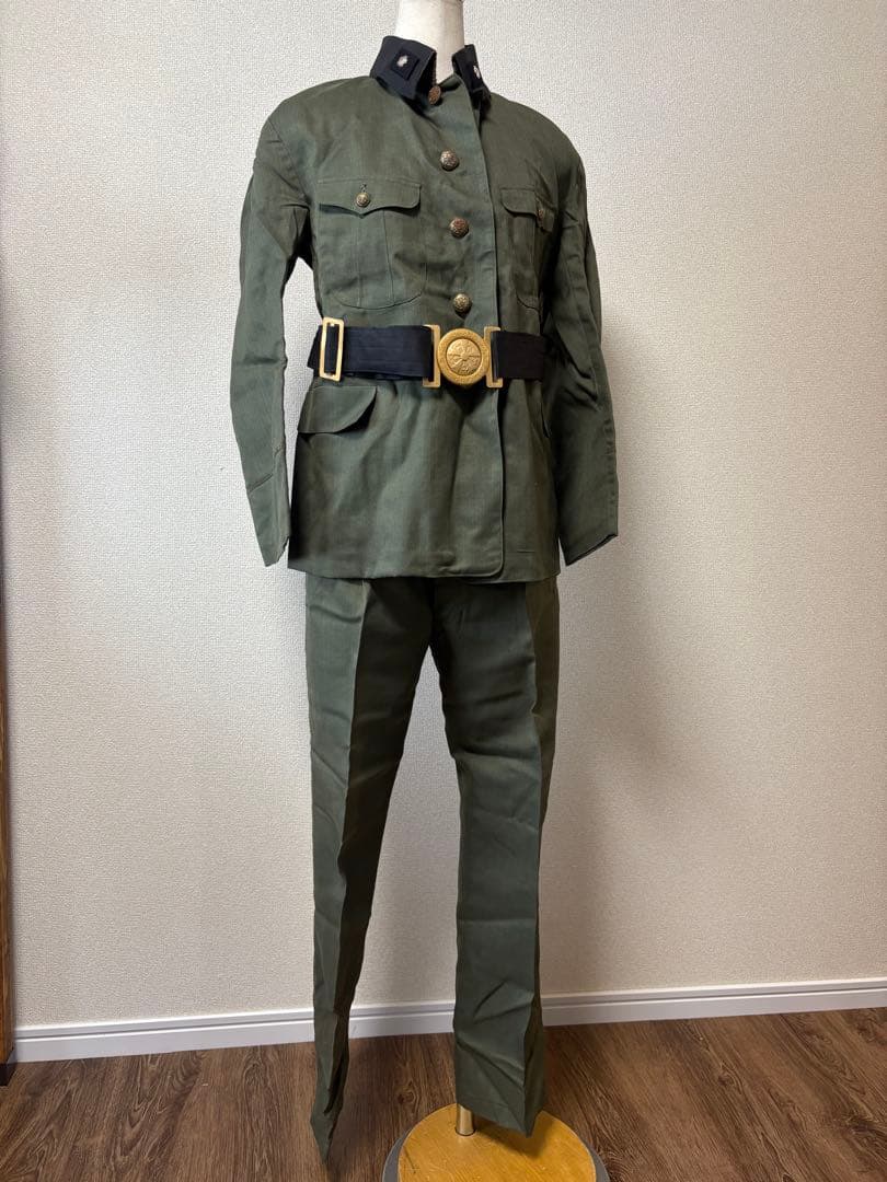 【金庫保管品】戦中　警防団制服上下　未使用品　JAPANVINTAGE