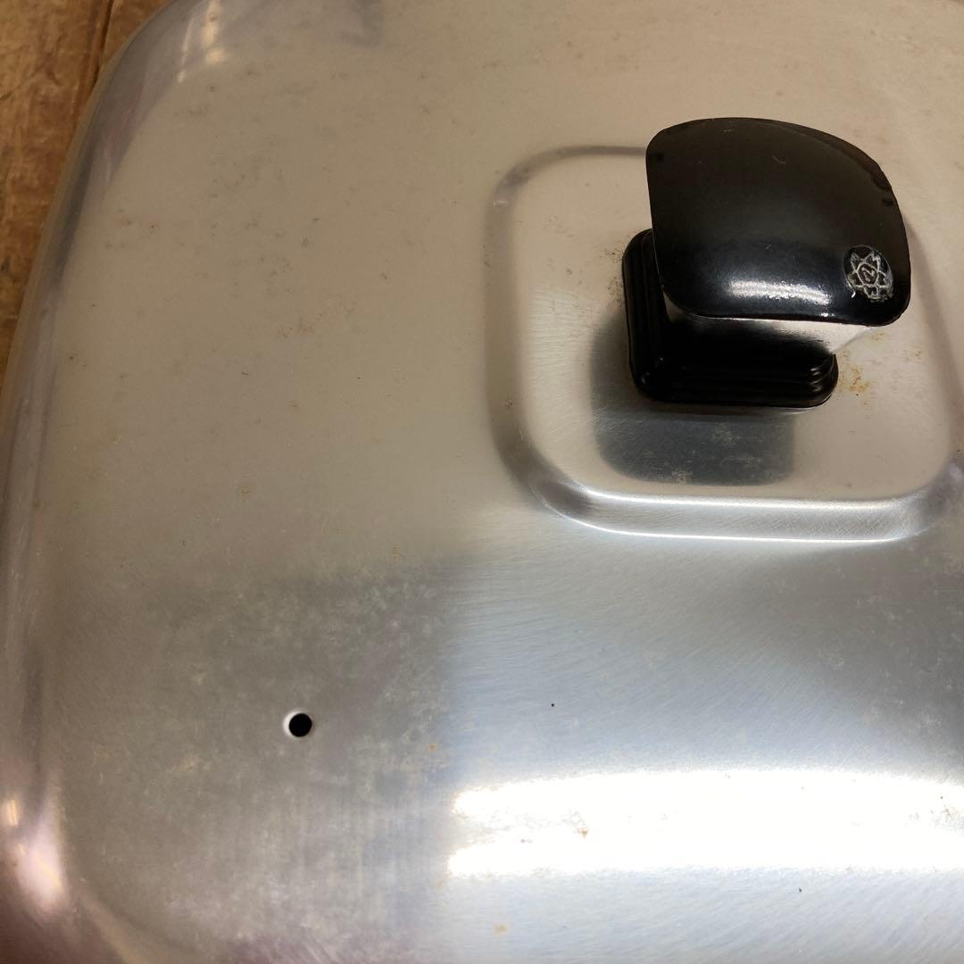 E2 マルマス 二重蒸し器 角型 アルミ製 2段 蒸し料理 蒸し器 二重蒸し器